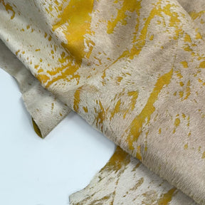 Multicolor Acid Distressed Hair-On Cow