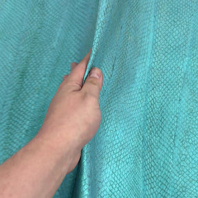 Teal Salmon Plate Leather
