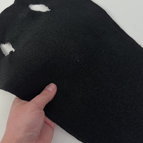 8" Black Stingray/Shagreen Skin (No Eye)