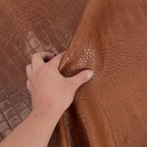 Crocodile Embossed  Lamb Leather