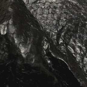 Pirarucu Fish Scale Leather | Black Shiny