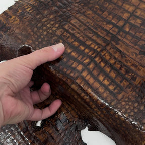 Vintage Cognac Caiman Crocodile - Only 1 Available! | SALE