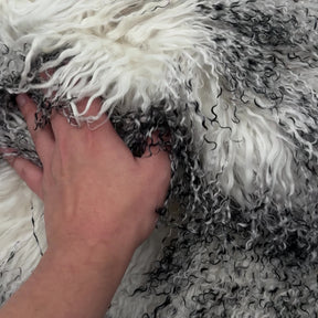 Mongolian Curly Lamb Plate in Winter Frost | Limited Stock