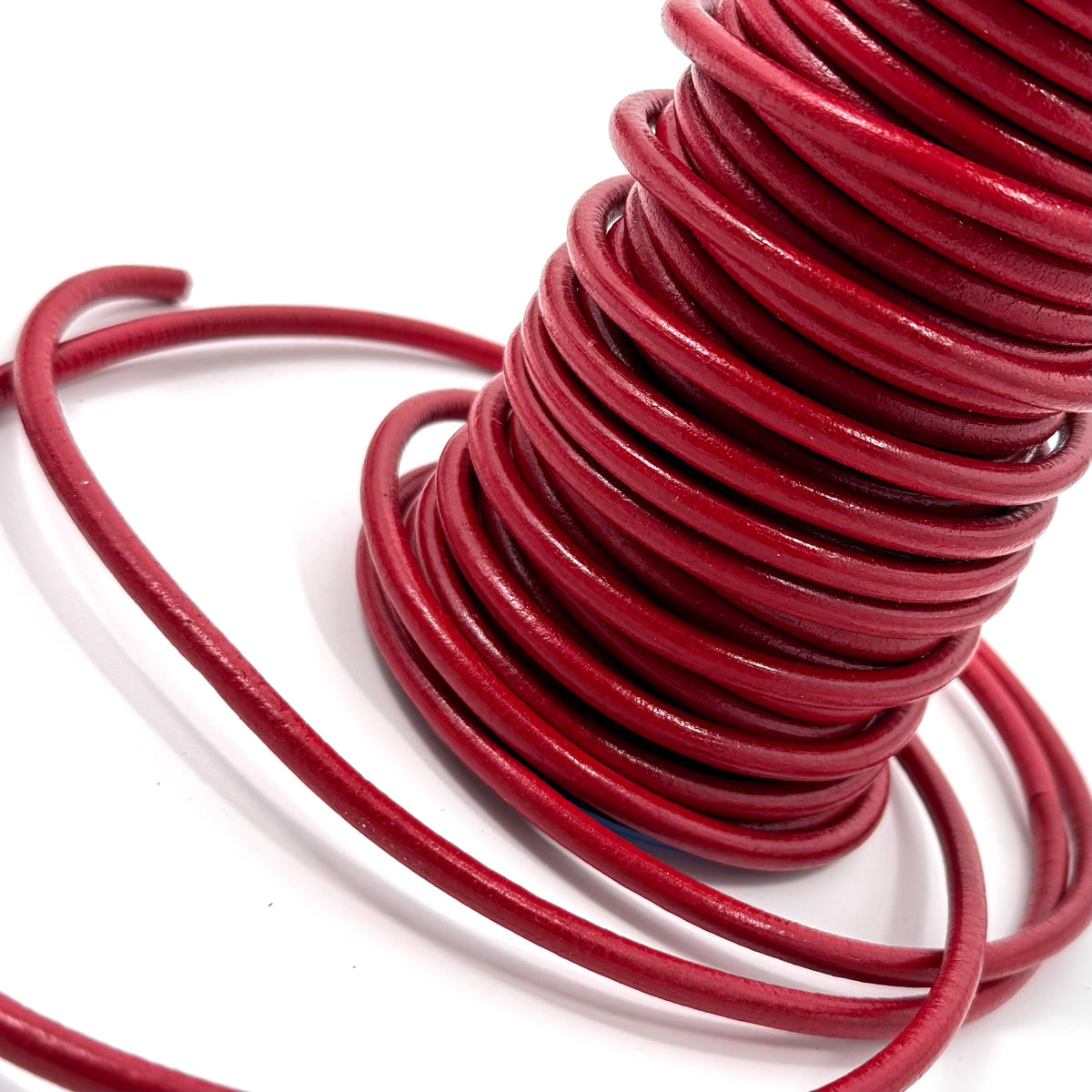 Pigmented Round Leather Cord