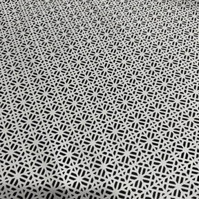 White Geometric Perforated Lamb