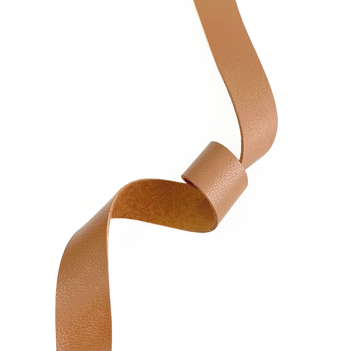 Raw Edge Leather Trim | Tan