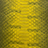 Genuine Elaphe Snakeskin | Yellow