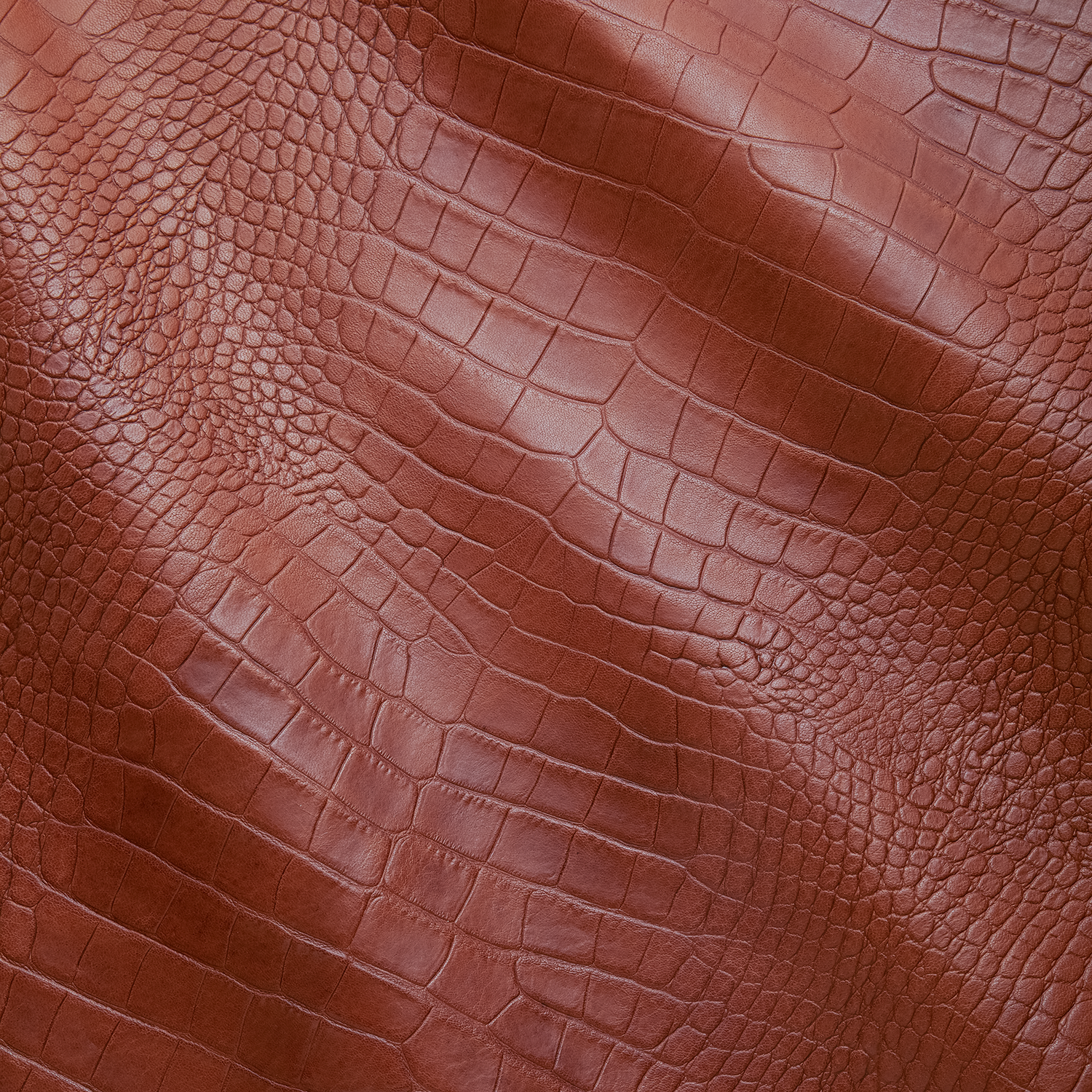 District Leathers Croco Embossed Lamb