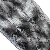 Metallic Python Skin Silver Strokes