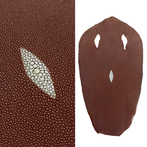 Stingray/Shagreen Genuine Skin | Peanut | 9" Wide